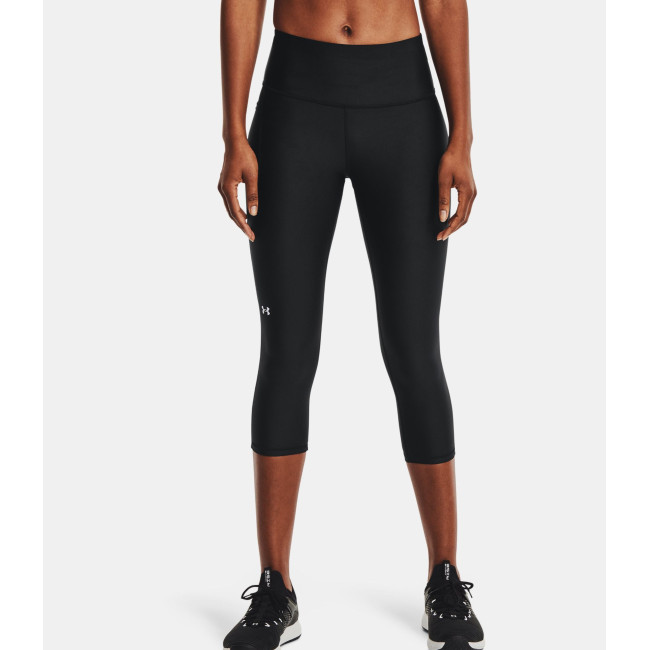 Legginsy 3/4 wysokiej talii HeatGear® Armour dla kobiet - Czarne - Under Armour