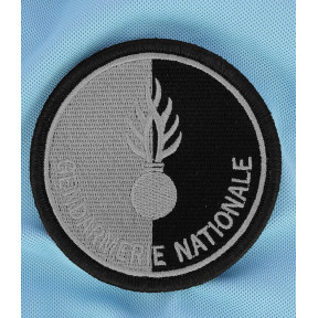 Ecusson Gendarmerie Nationale non agréé basse visibilité Noir - DMB Products