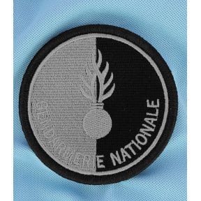 Nicht zugelassenes Gendarmerie-Abzeichen niedrige Sichtbarkeit Schwarz - DMB Products