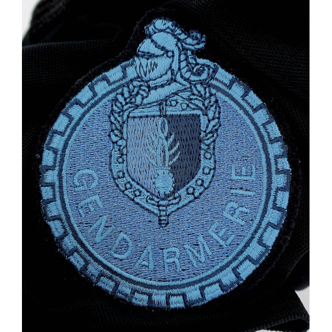 Velcro badge motorrijder Gendarmerie lage zichtbaarheid Blauw - DMB Products