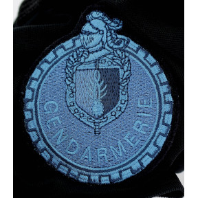 Velcro badge motorrijder Gendarmerie lage zichtbaarheid Blauw - DMB Products