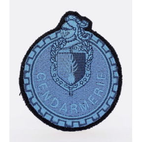 Ecusson sur velcro motard Gendarmerie basse visibilité Bleu - DMB Products