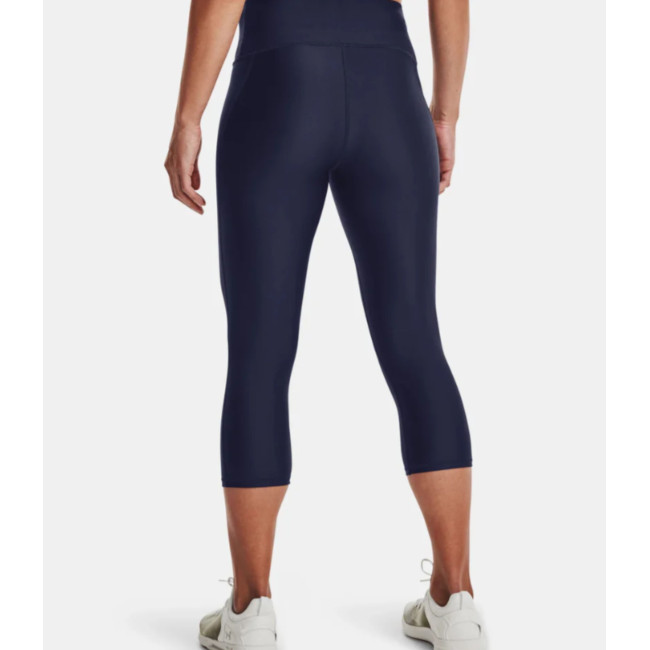 Under Armour HeatGear® Armour Caprihose mit hohem Bund für Damen - Marineblau