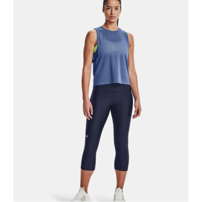 Hoge taille HeatGear® Armour corsaire voor dames - Navy - Under Armour