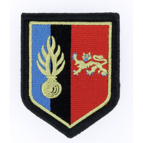Gendarmerie Mobile Verteidigungszone Bordeaux 2. LGM Besticktes Abzeichen