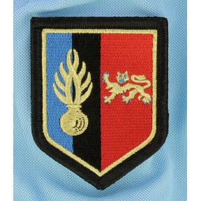 Embleem Gendarmerie Mobile verdedigingszone Bordeaux 2e LGM Geborduurd