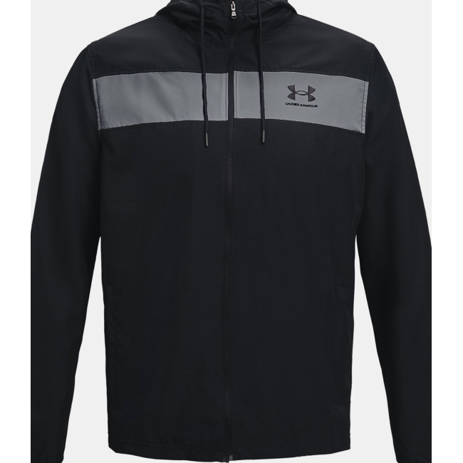 UA Sportstyle windbreaker jas voor heren - Zwart / Grijs - Under Armour