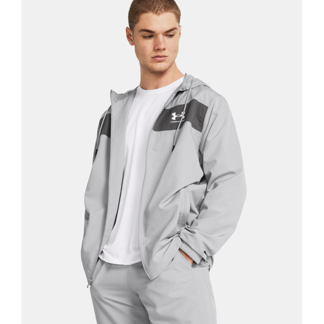 Veste coupe-vent UA Sportstyle pour homme - Gris - Under Armour