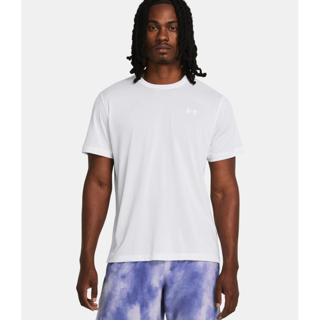 T-shirt homme UA Launch - Blanc - Under Armour