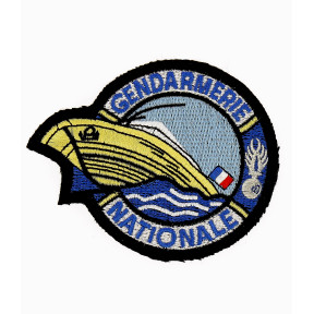 Écusson rond Gendarmerie Fluviale Brodé