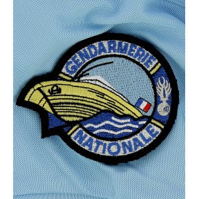 Écusson rond Gendarmerie Fluviale Brodé