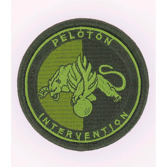 Écusson Peloton Intervention Gendarmerie Basse visi. Vert
