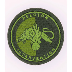 Emblemat Peloton Interwencji Żandarmerii Niska widoczność Zielony