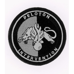 Ecusson Peloton Intervention Gendarmerie basse visibilité Noir - DMB Products