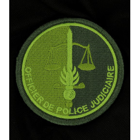 Emblemat OPJ o niskiej widoczności Zielony