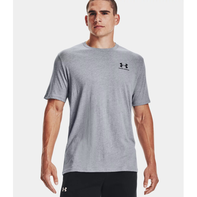 T-shirt z krótkimi rękawami UA Sportstyle Left Chest dla mężczyzn - Stalowy Szary - Under Armour