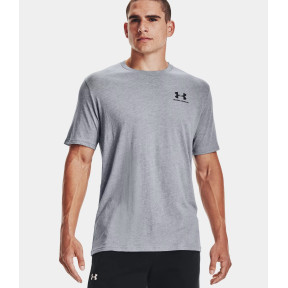 T-shirt met korte mouwen UA Sportstyle Left Chest voor heren - Staalgrijs - Under Armour