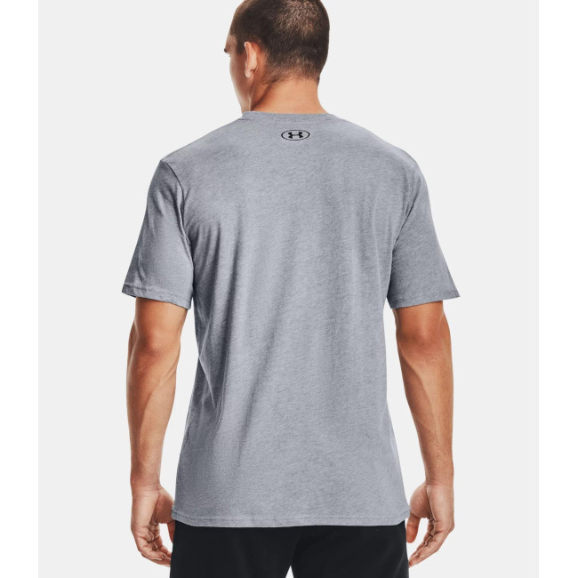 UA Sportstyle Left Chest T-shirt met korte mouwen voor heren - Staalgrijs - Under Armour