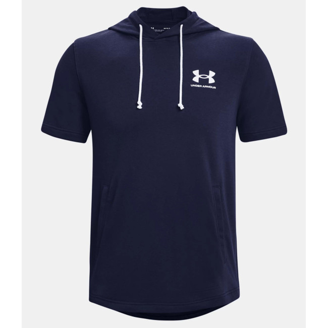Hoodie met korte mouwen UA Rival Terry LC - Marineblauw - Under Armour