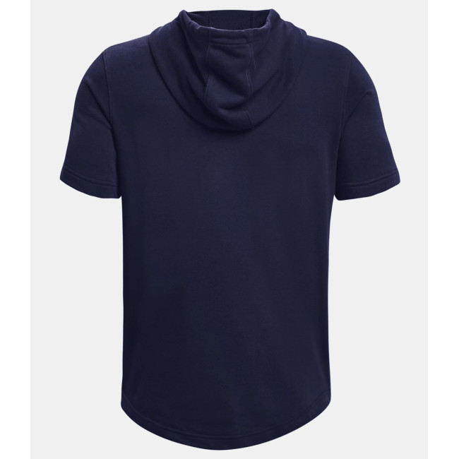 Sweat à capuche et manches courtes UA Rival Terry LC - Bleu Marine - Under Armour