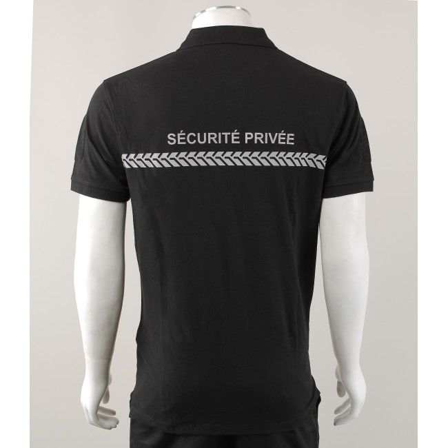Safetek Kurzarm-Poloshirt Private Sicherheit schwarz - GK