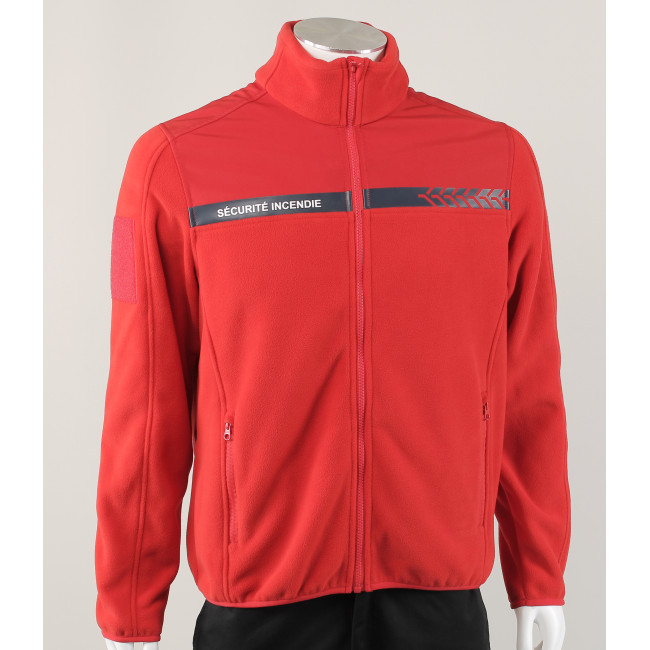 Safetek Feuerwehr-Fleecejacke Rot - GK