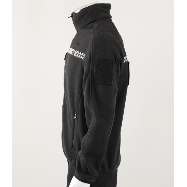 Veste polaire Safetek Sécurité Privée avec bande HV Noir - GK