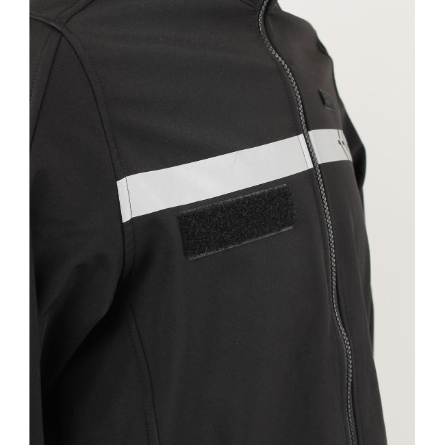 Softshell Safetek Particuliere Beveiliging met HV band Zwart - GK