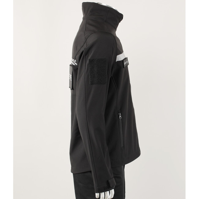Softshell Safetek Sécurité Privée avec bande HV Noir - GK