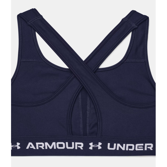 Sportowy biustonosz z umiarkowanym podparciem Armour® Crossback dla kobiet - Granatowy - Under Armour