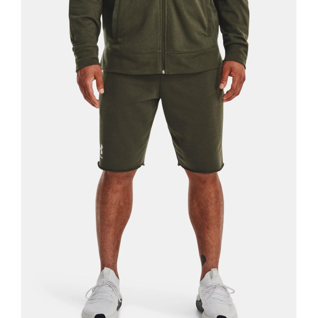UA Rival Terry Shorts für Herren - Olivgrün - Under Armour