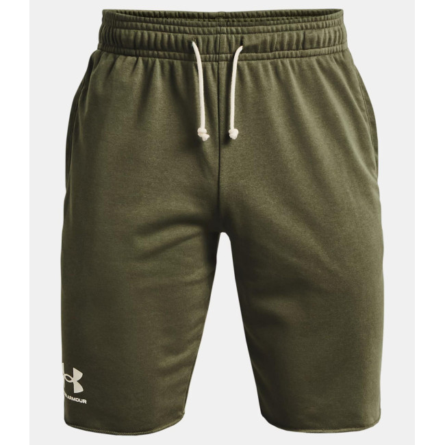 Short UA Rival Terry pour homme - Vert Olive - Under Armour