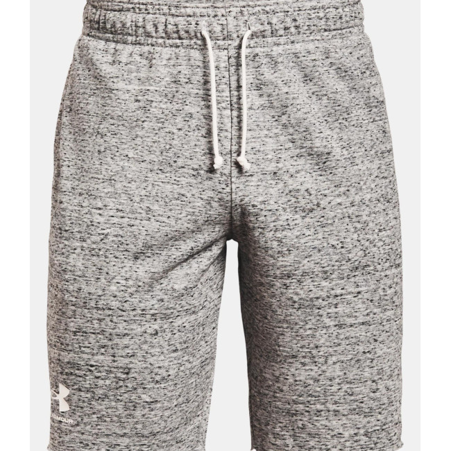 Short UA Rival Terry pour homme - Blanc Onyx - Under Armour