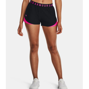 UA Play Up 3.0 Shorts für Damen - Schwarz / Rosa - Under Armour