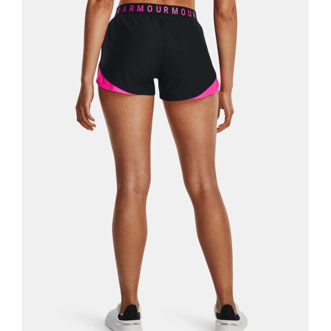 UA Play Up 3.0 Shorts für Damen - Schwarz / Rosa - Under Armour