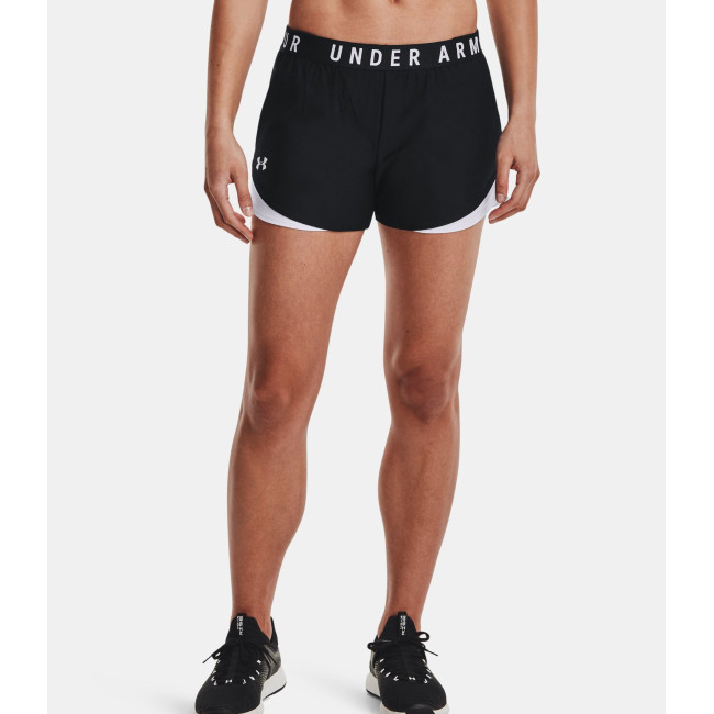 Short UA Play Up 3.0 pour femme - Noir / Blanc - Under Armour