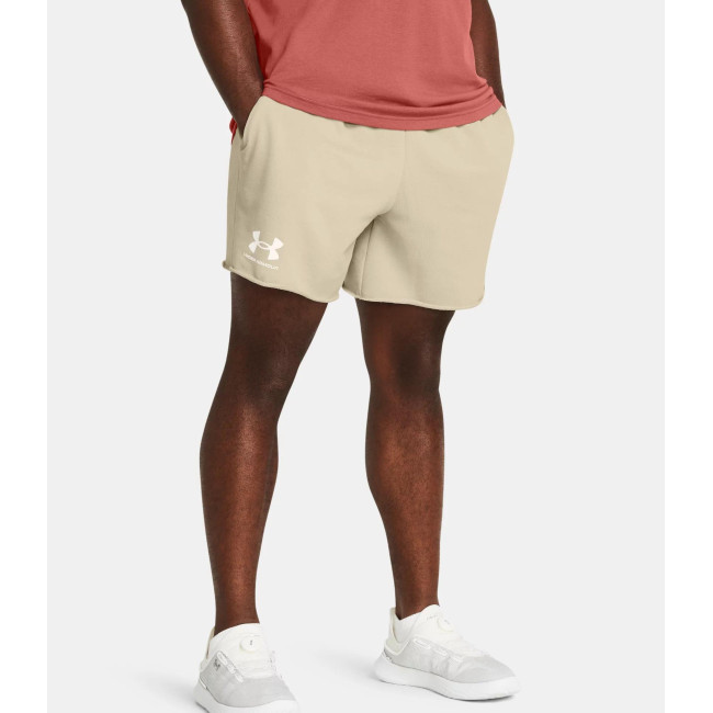 UA Rival Terry 6' Herren-Shorts - Khaki - Under Armour