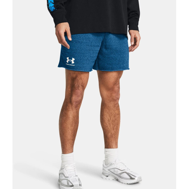 Heren Short UA Rival Terry 6' - Foton Blauw - Under Armour