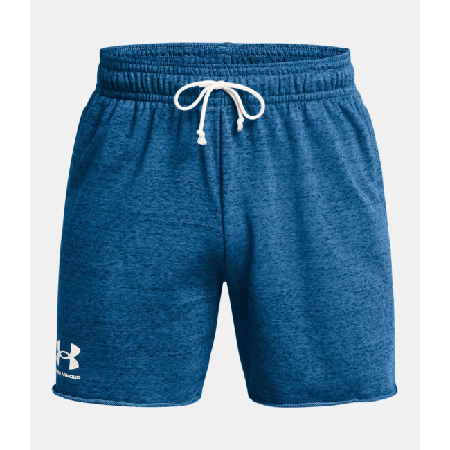 Heren Short UA Rival Terry 6' - Foton Blauw - Under Armour
