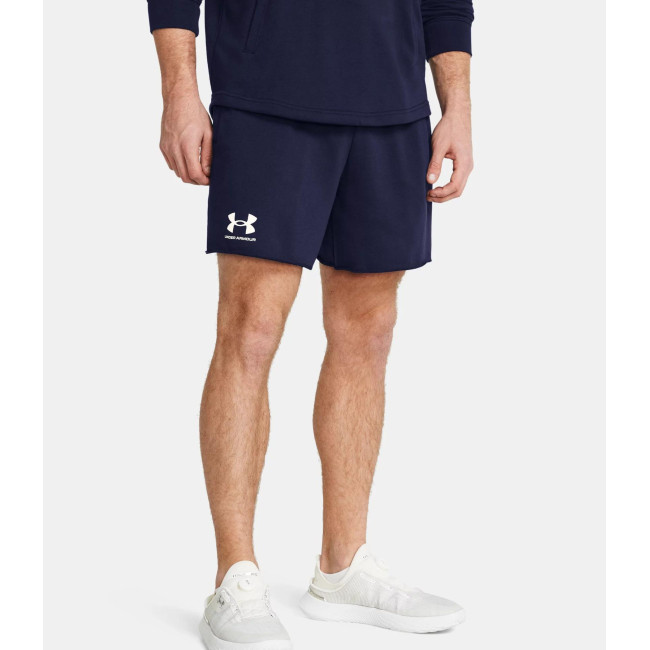 Heren Short UA Rival Terry 6' - Marineblauw - Under Armour