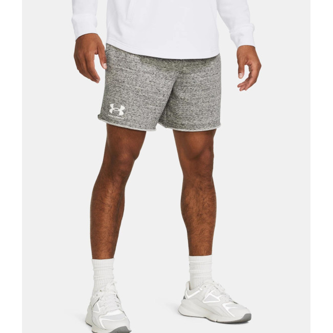 Short homme UA Rival Terry 6' - Blanc Onyx - Under Armour
