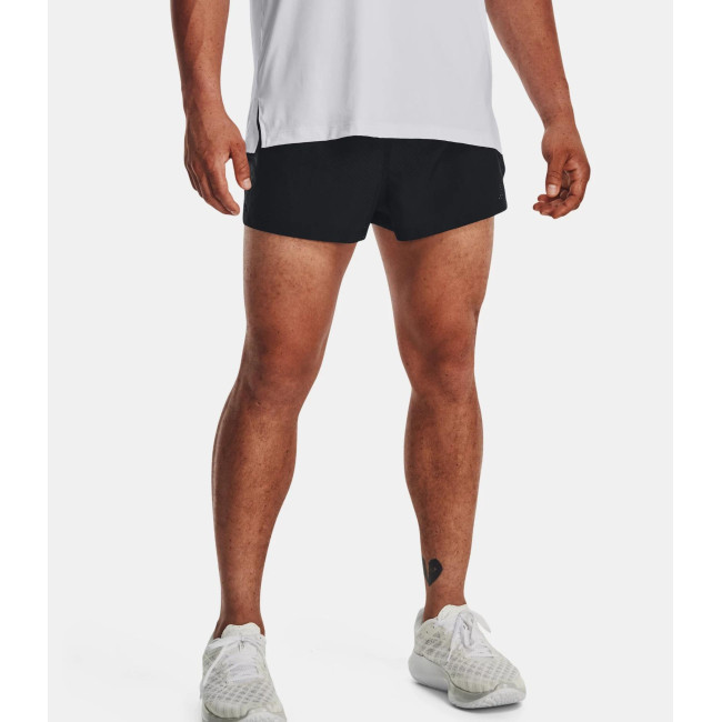 Heren Short UA Launch Split Perf - Zwart - Under Armour