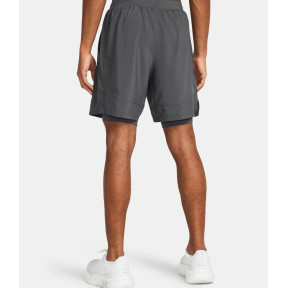 Heren Short UA Launch 2 in 1 7' - Steengrijs - Under Armour
