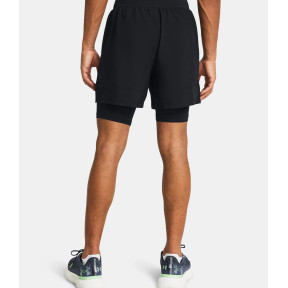 Short homme UA Launch 2 en 1 5' - Noir - Under Armour