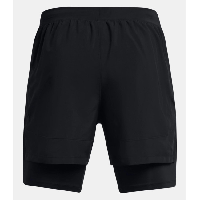 Short homme UA Launch 2 en 1 5' - Noir - Under Armour