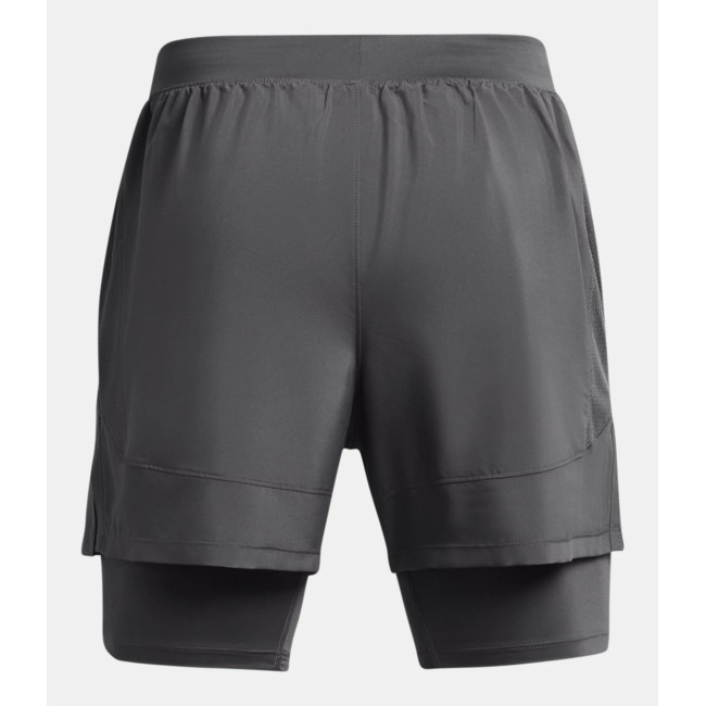 Herren UA Launch 2-in-1 5' Short - Steingrau - Under Armour