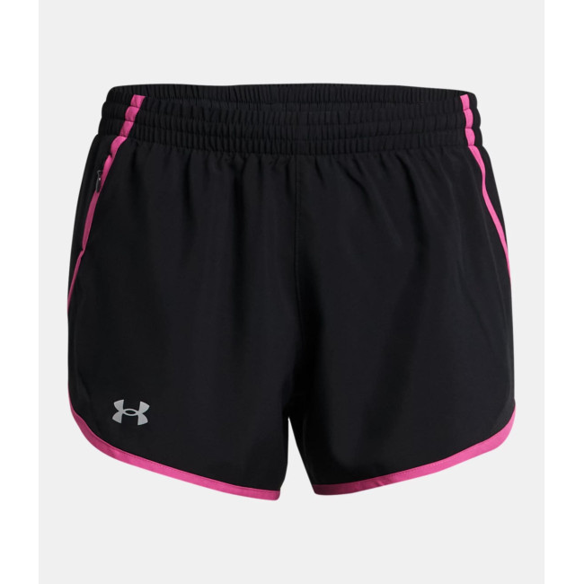 Short femme UA Fly-By 3' - Noir / Rose - Under Armour