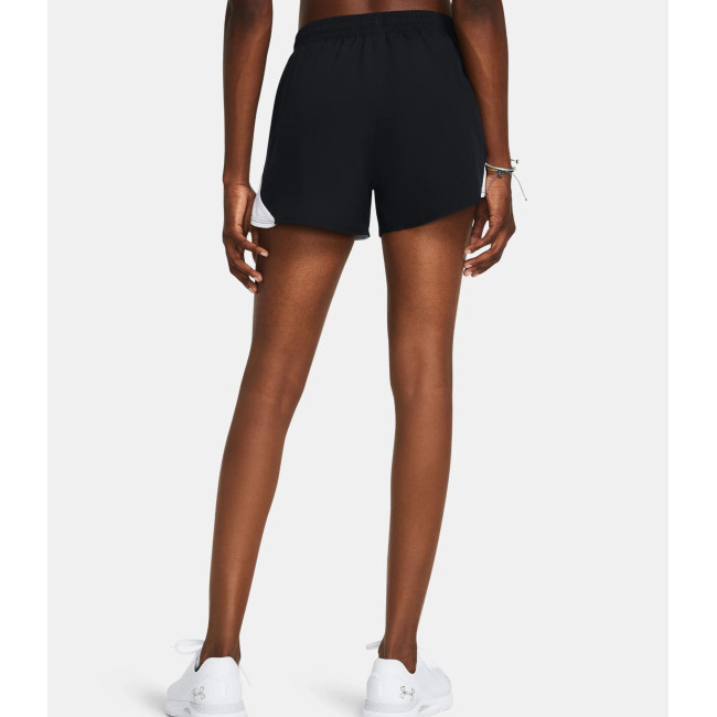Dames UA Fly-By 3' Short - Zwart / Wit - Under Armour
