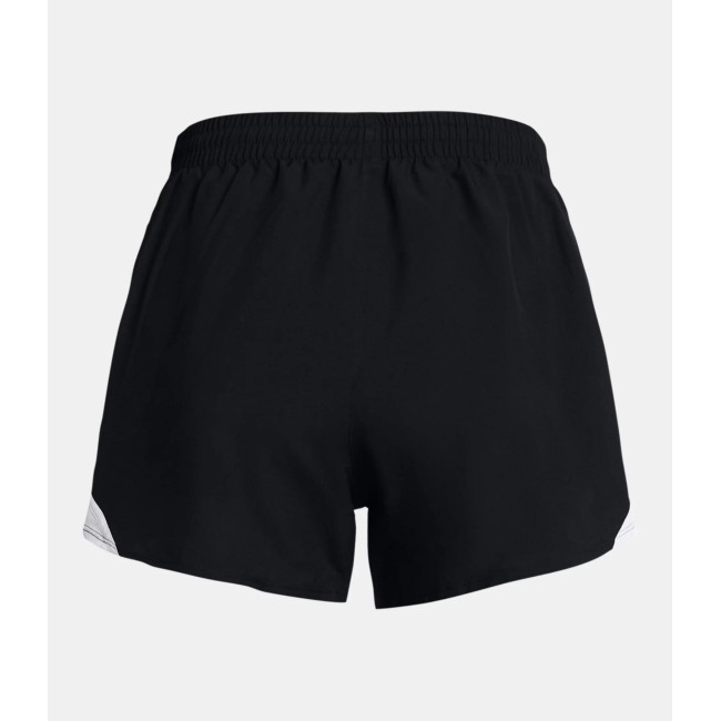Spodenki damskie UA Fly-By 3' - Czarne / Białe - Under Armour