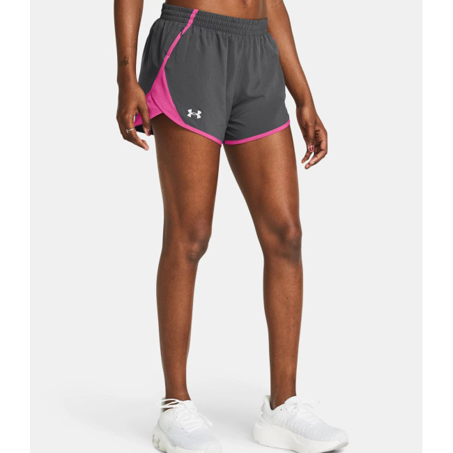 UA Fly-By 3' Damen-Shorts - Steingrau - Under Armour